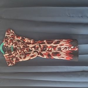 Medium print over dress